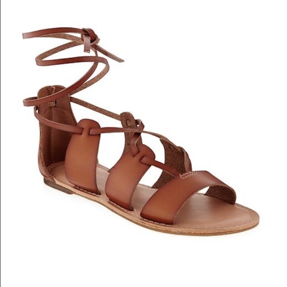 Old Navy Shoes - {Old Navy} Lace Up Leather Gladiator Sandals